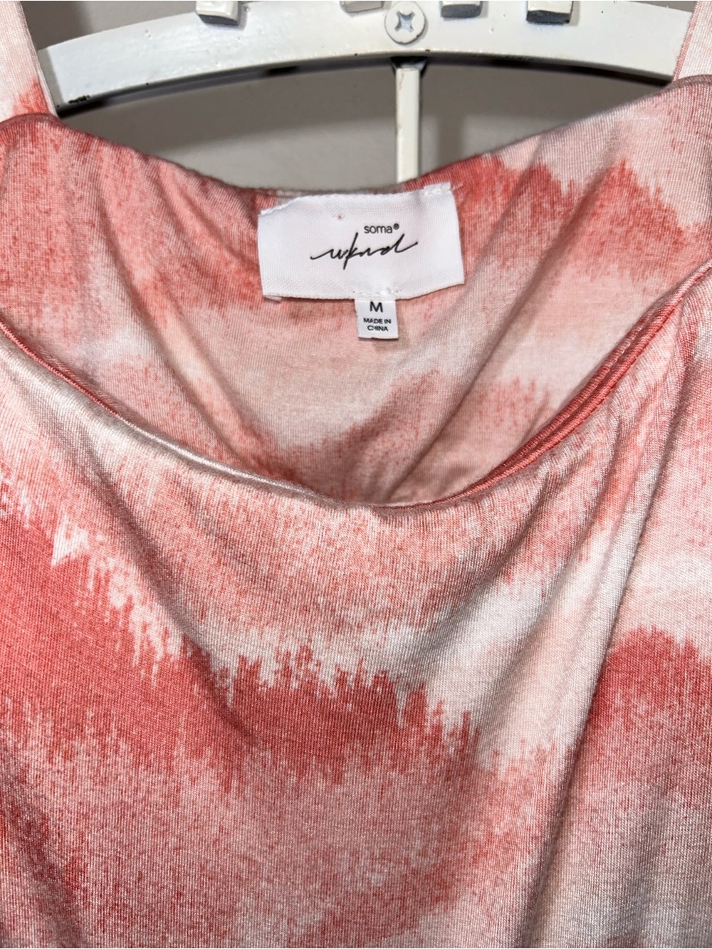 Soma Weekend Pink White Tie-Dye Sleeveless Maxi Dress - Picture 5 of 10